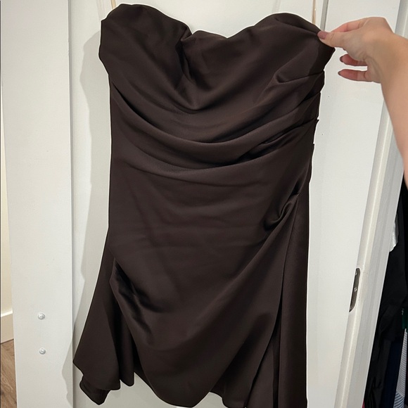House of CB Strapless Chocolate Dress - Picture 2 of 7